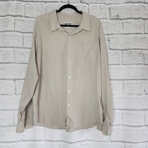 Marmot Mountain Works Mens Beige Long Sleeve Button-Down Shirt Size XL
